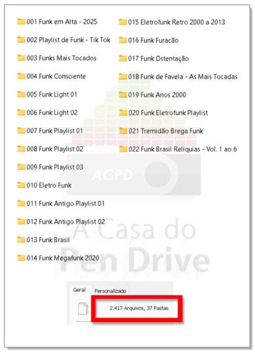 Pen Drive Gravado 16GB com mais de 2300 Músicas de Funk e Eletrofunk - Imagem 3